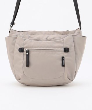 LA BAGAGERIE 【MONICA】ラウンドショルダーバッグ ライトグレー