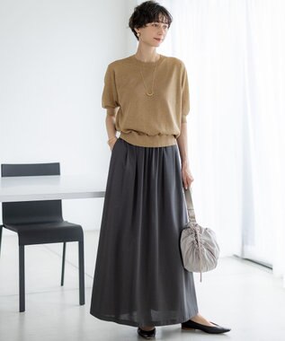 23区 【撥水加工/WEB&一部店舗限定カラーあり】ドロ－ストリング ショルダーバッグ ベージュ系