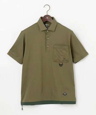 JOSEPH ABBOUD MOUNTAIN 【UNISEX】ASHA_OG_OGリップコンビ ポロシャツ カーキ系
