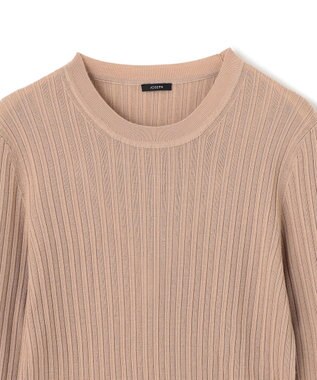 JOSEPH 【洗える】メリノリブ　ラウンドネックニット Warm Taupe