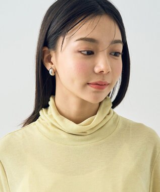 earth music&ecology シアードッキングタートルプルオーバー Yellow