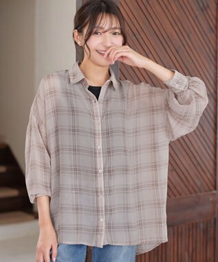 Tiaclasse シアーシャツ＋タンクトップセット（2点セット）