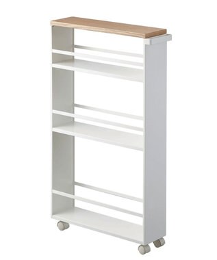 tower ハンドル付きスリムワゴン タワー ホワイト ホワイト