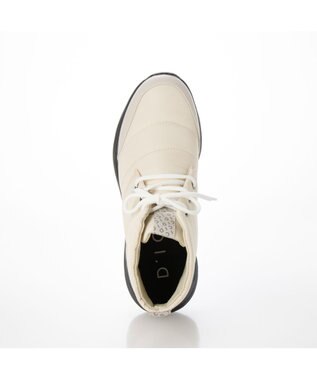 MODE ET JACOMO <D'ICI>【軽量】レースアップショートブーツ アイボリー