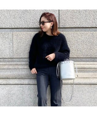 LA BAGAGERIE 【インスタグラマー chiyoさん×LA BAGAGERIE】チェーンバケツバッグ シルバー