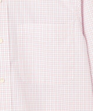 J.PRESS MEN 【PREMIUM PLEATS / 形態安定】スーピマコットンファンシーチェック ドレスシャツ / B.D. ピンク系3