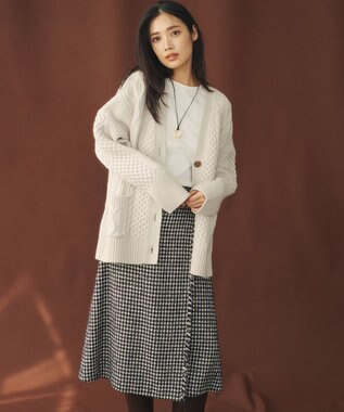 23区 S 【洗える】バナナスリーブ フォルム ロングTシャツ ホワイト系