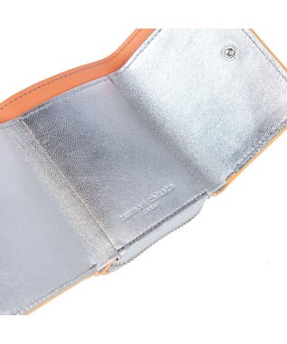 tsumori chisato CARRY キラネコフラワー 3つ折り財布 ミニ財布 グレー