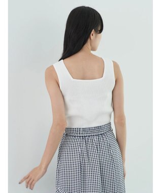 earth music&ecology リサイクルポリエステルブレンド２ＷＡＹタンクトップ Off White