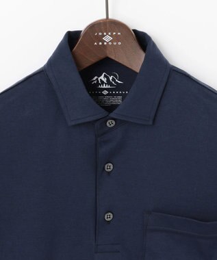 JOSEPH ABBOUD MOUNTAIN 【UNISEX】ASHA_OG_OGリップコンビ ポロシャツ ネイビー系