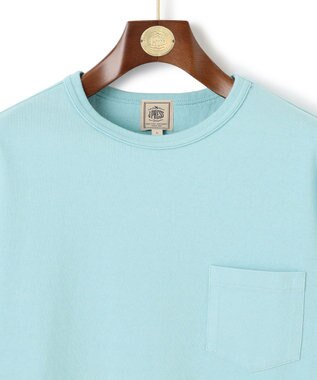 J.PRESS MEN 【NYUZELESS】ガーメントダイポケット Tシャツ サックスブルー系