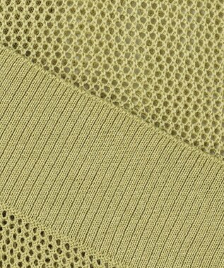 ANY メッシュカーディガン アップルグリーン