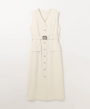 GRACE CONTINENTAL ベルト付ジャンパースカート キナリ