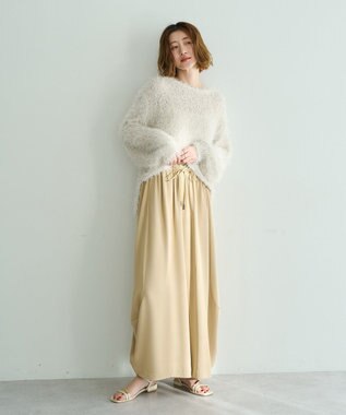 YECCA VECCA コクーンドレープワイドパンツ Beige