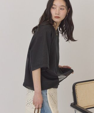 AMERICAN HOLIC シアーレイヤードプルオーバー Charcoal Gray