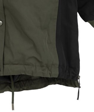 YECCA VECCA パディングフーディーコート Khaki