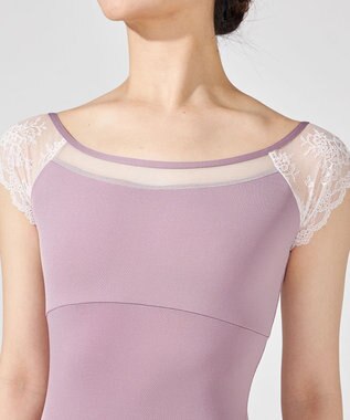 Chacott フレンチスリーブレオタード ライラック