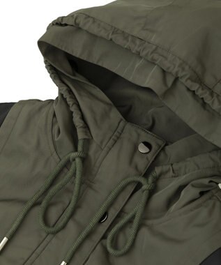 YECCA VECCA パディングフーディーコート Khaki