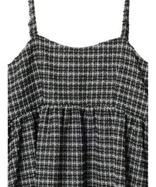 earth music&ecology ツイードキャミチュニック Black