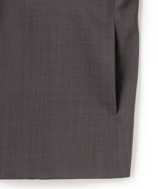 ICB L Peラミーシアータフタ 半袖ジャケット チャコール