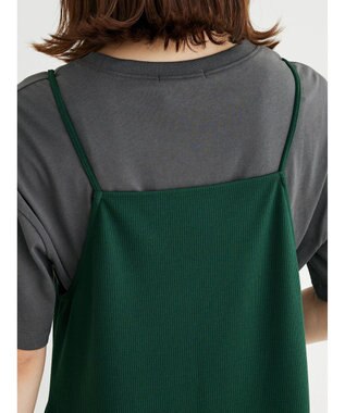 Green Parks BEST PRICE 前後２ｗａｙカットリブキャミワンピース Green