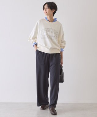 AMERICAN HOLIC カレッジロゴドルマンスウェット Ivory