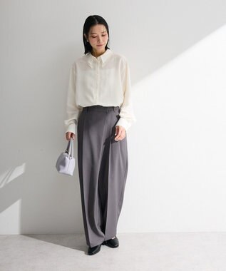 Green Parks レイヤード風ＢＩＧシャツ Off White