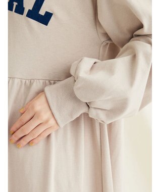 CRAFT STANDARD BOUTIQUE ウ゛ィンテージ風天竺　フロッキークラックＰＴ　ＯＰ　 Gray Beige