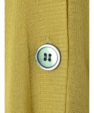 earth music&ecology シアーＢＩＧカーディガン Yellow