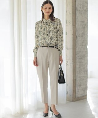 組曲 モザイクフラワープリント ブラウス アイボリー系5