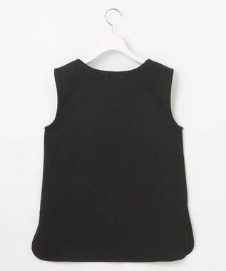 J.PRESS LADIES L 【洗える】スムースジャージー ノースリーブ カットソー ブラック系