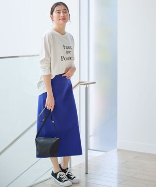 ANY ミラノリブニットスカート ブルー