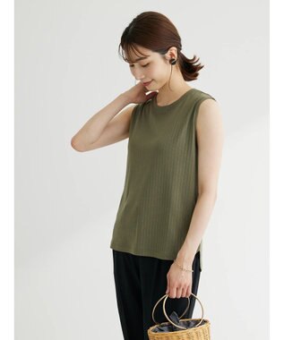 Green Parks ・ＳＵＧＡＲ　ＳＰＯＯＮ　冷感リブノースリーブ Khaki