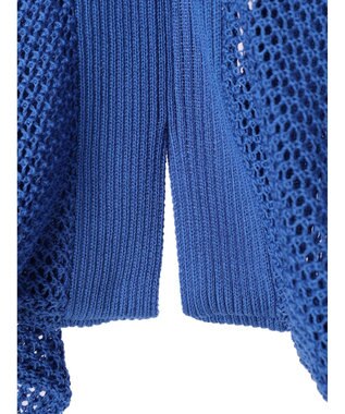 earth music&ecology メッシュボレロ Blue