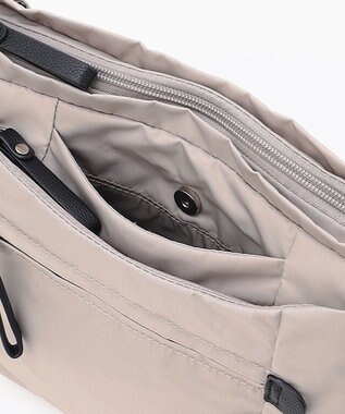 LA BAGAGERIE 【MONICA】ラウンドショルダーバッグ ライトグレー