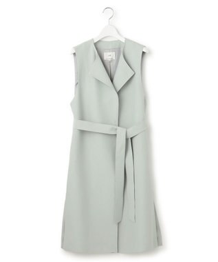 23区 S ハイカウントライトクロス ジレ スモーキーグリーン系