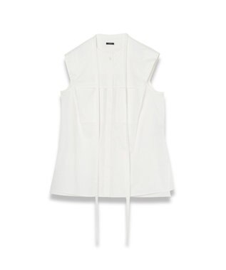 JOSEPH 【WEB&OUTLET限定・洗える】ライトポプリン　ブラウス White