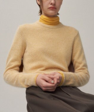 ATON SILK ALPACA | クルーネックセーター YELLOW