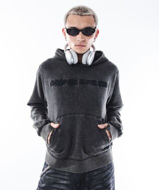 WEGO 【ユニセックス着用ITEM】コンパクトフィットロゴプルパーカー ブラックその他