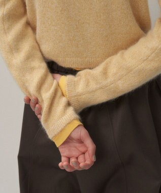 ATON SILK ALPACA | クルーネックセーター YELLOW