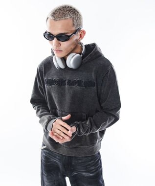 WEGO 【ユニセックス着用ITEM】コンパクトフィットロゴプルパーカー ブラックその他