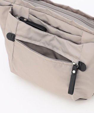 LA BAGAGERIE 【MONICA】ラウンドショルダーバッグ ライトグレー