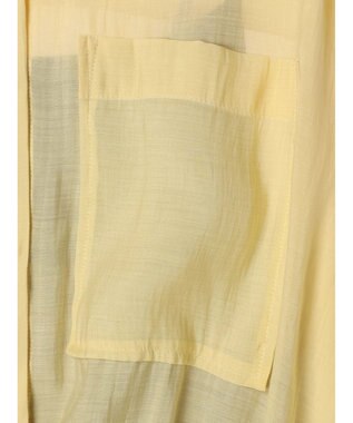 YECCA VECCA 【2点SET】シアーシャツ×Aラインキャミワンピース Yellow