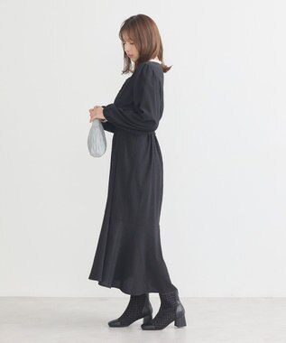 earth music&ecology ＳＥＴ２点カシュクールプルオーバー＋キャミワンピース Black