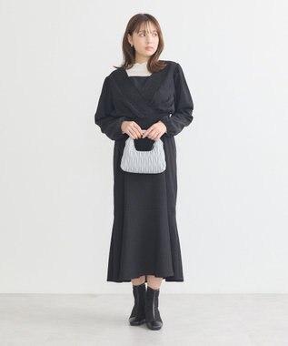 earth music&ecology ＳＥＴ２点カシュクールプルオーバー＋キャミワンピース