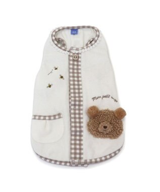 PET PARADISE ペットパラダイス サーモキープ タンクトップ 《ポンポンくまちゃん》 超小型犬 小型犬 オフホワイト