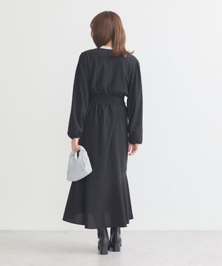 earth music&ecology ＳＥＴ２点カシュクールプルオーバー＋キャミワンピース Black