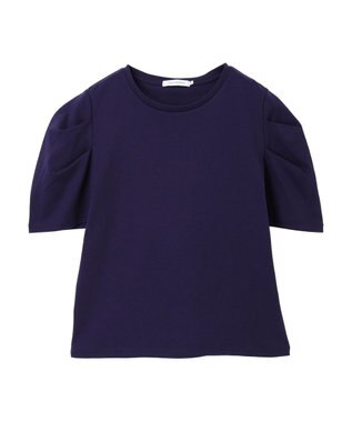 AMERICAN HOLIC 接触冷感タックスリーブ５分袖カットプルオーバー Purple