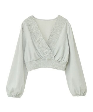 earth music&ecology ＳＥＴ２点カシュクールプルオーバー＋キャミワンピース Light Green