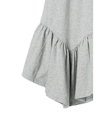 earth music&ecology ウラケ裾フリルスカート Gray